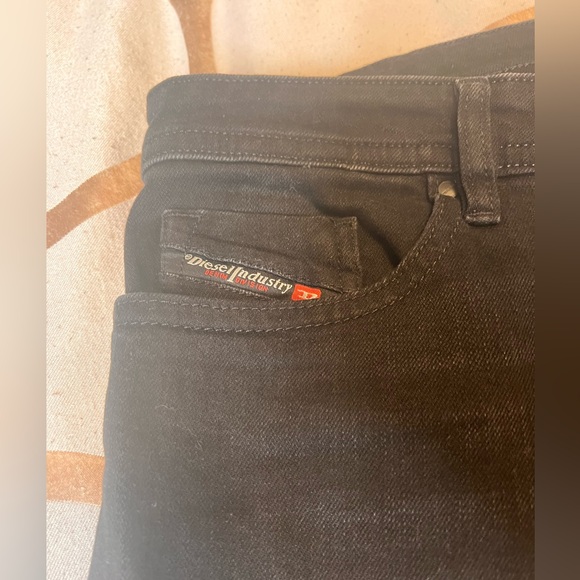 Diesel black denim pants. Worn twice. 30/32. - Picture 3 of 5